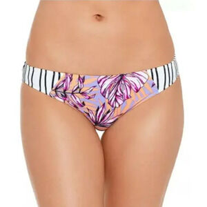 Salt + Cove LILAC MULTI Hawaii Printed Hipster Bikini Swim Bottom Size M 11453